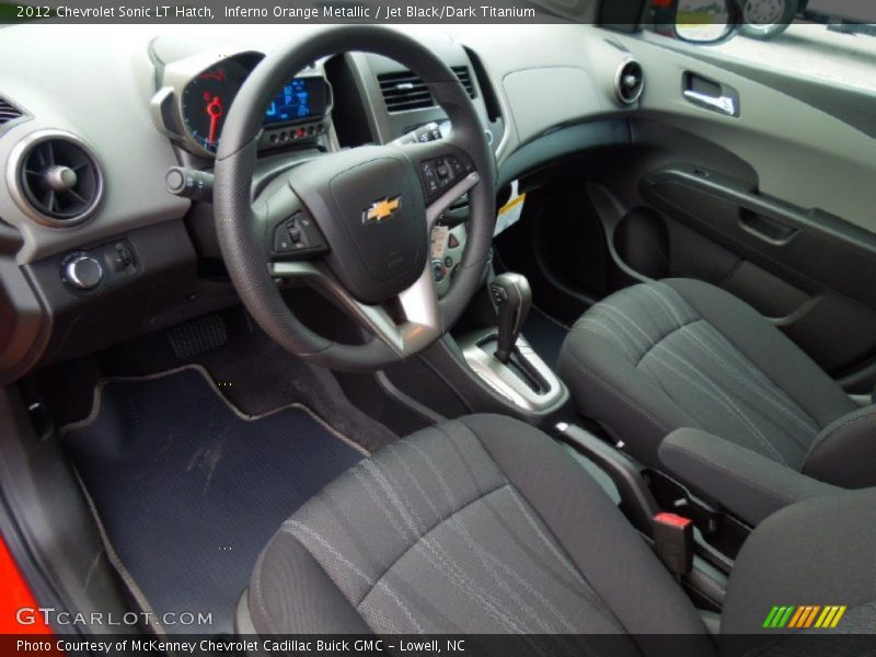 Jet Black/Dark Titanium Interior - 2012 Sonic LT Hatch 