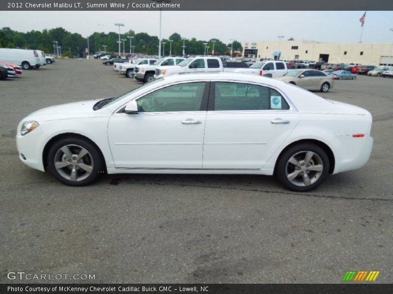 Summit White / Cocoa/Cashmere 2012 Chevrolet Malibu LT