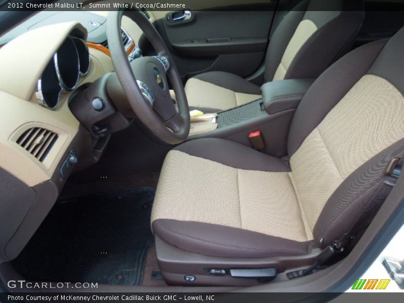 Summit White / Cocoa/Cashmere 2012 Chevrolet Malibu LT