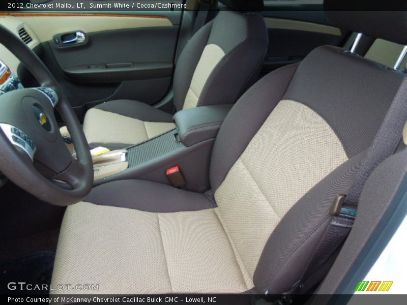 Summit White / Cocoa/Cashmere 2012 Chevrolet Malibu LT