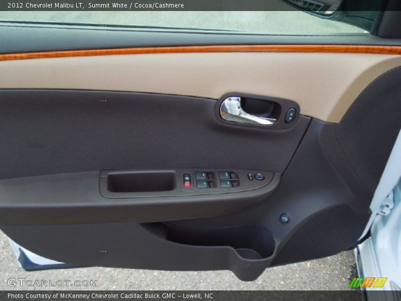 Summit White / Cocoa/Cashmere 2012 Chevrolet Malibu LT