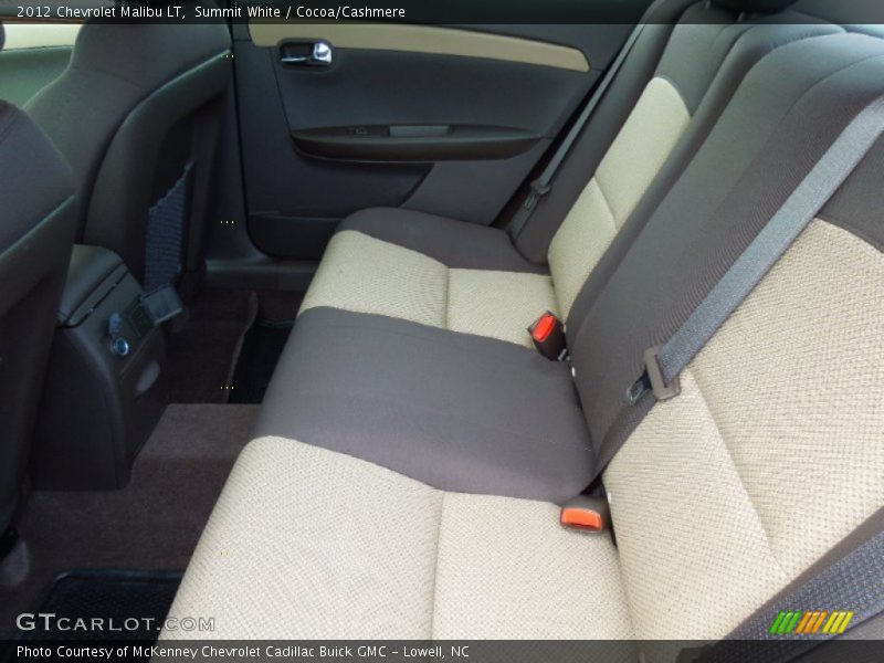 Summit White / Cocoa/Cashmere 2012 Chevrolet Malibu LT