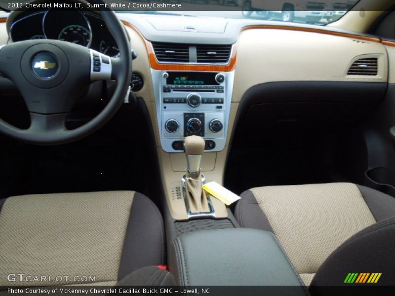 Summit White / Cocoa/Cashmere 2012 Chevrolet Malibu LT