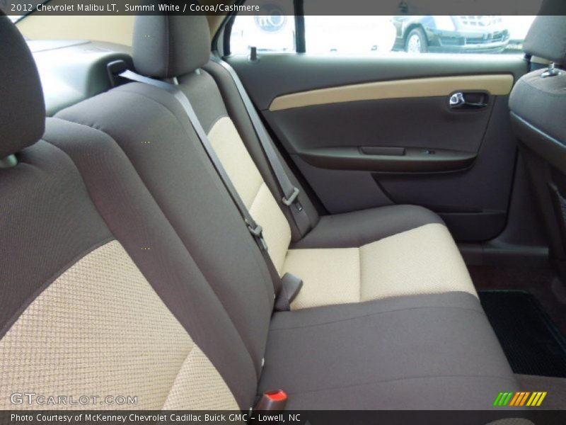 Summit White / Cocoa/Cashmere 2012 Chevrolet Malibu LT