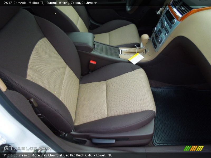 Summit White / Cocoa/Cashmere 2012 Chevrolet Malibu LT