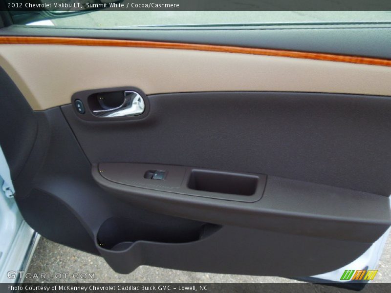 Summit White / Cocoa/Cashmere 2012 Chevrolet Malibu LT