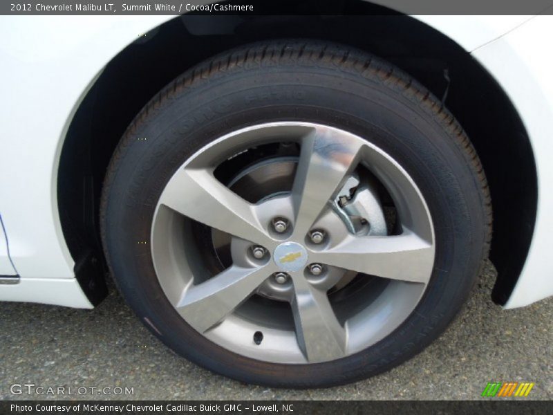 Summit White / Cocoa/Cashmere 2012 Chevrolet Malibu LT