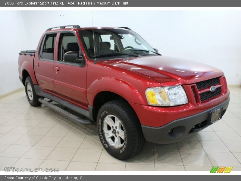 Red Fire / Medium Dark Flint 2005 Ford Explorer Sport Trac XLT 4x4