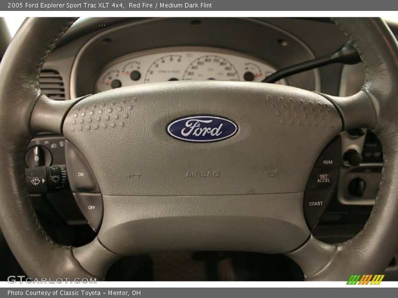 Red Fire / Medium Dark Flint 2005 Ford Explorer Sport Trac XLT 4x4