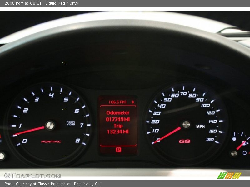  2008 G8 GT GT Gauges