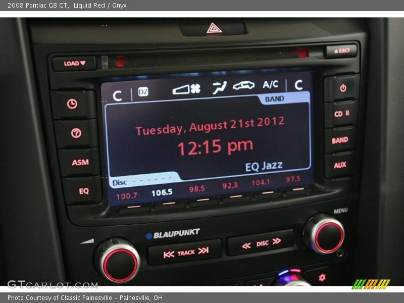 Audio System of 2008 G8 GT