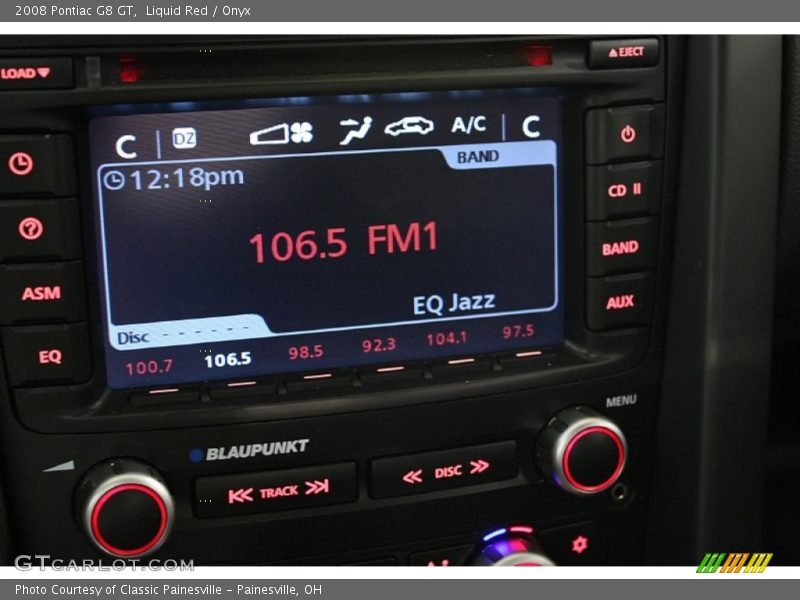 Audio System of 2008 G8 GT