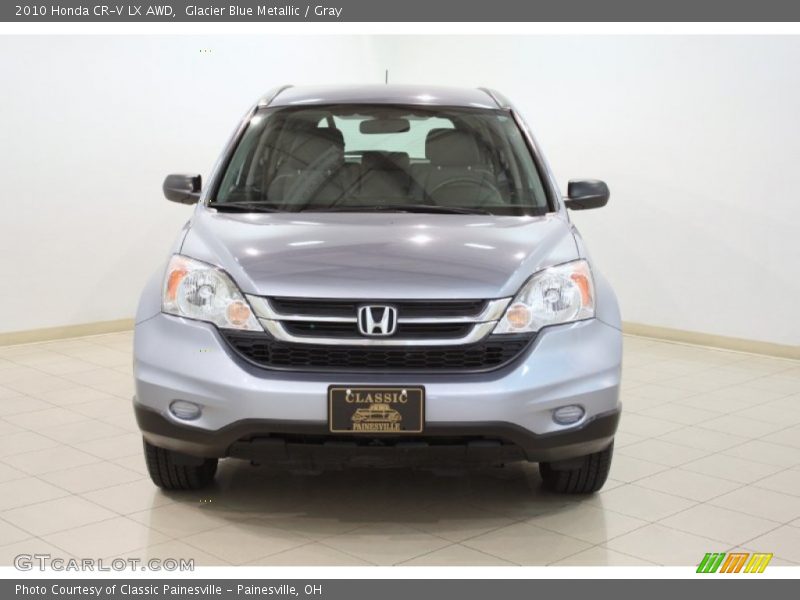 Glacier Blue Metallic / Gray 2010 Honda CR-V LX AWD