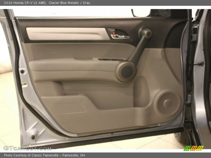 Glacier Blue Metallic / Gray 2010 Honda CR-V LX AWD