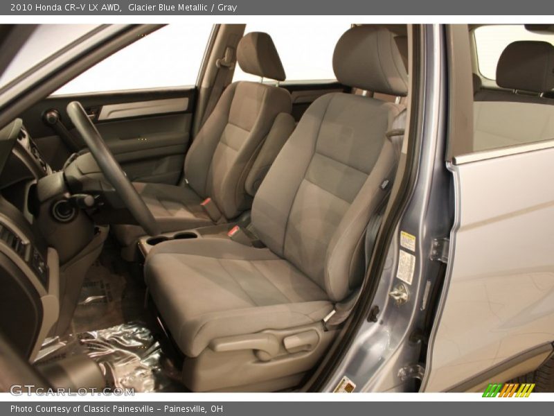Glacier Blue Metallic / Gray 2010 Honda CR-V LX AWD