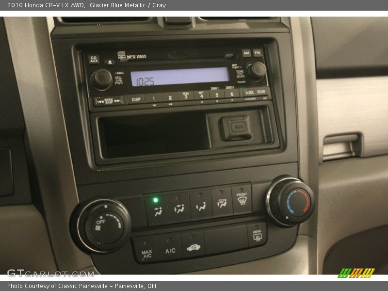 Glacier Blue Metallic / Gray 2010 Honda CR-V LX AWD