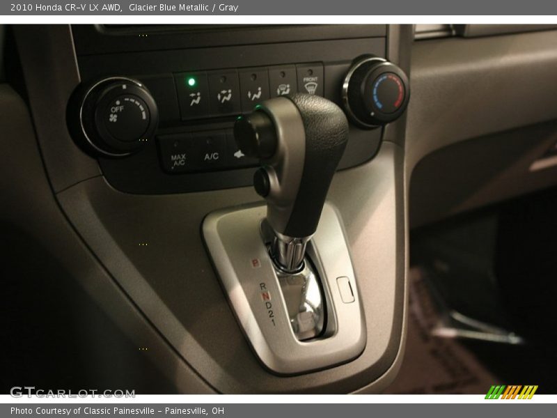 Glacier Blue Metallic / Gray 2010 Honda CR-V LX AWD