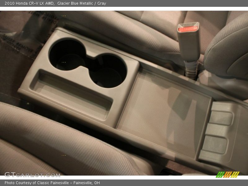 Glacier Blue Metallic / Gray 2010 Honda CR-V LX AWD