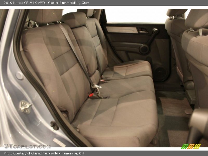 Glacier Blue Metallic / Gray 2010 Honda CR-V LX AWD