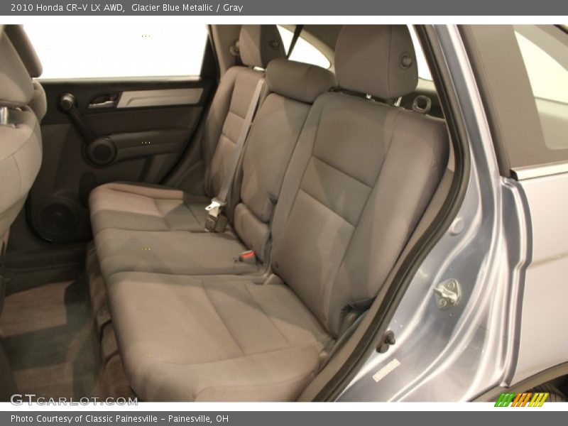 Glacier Blue Metallic / Gray 2010 Honda CR-V LX AWD