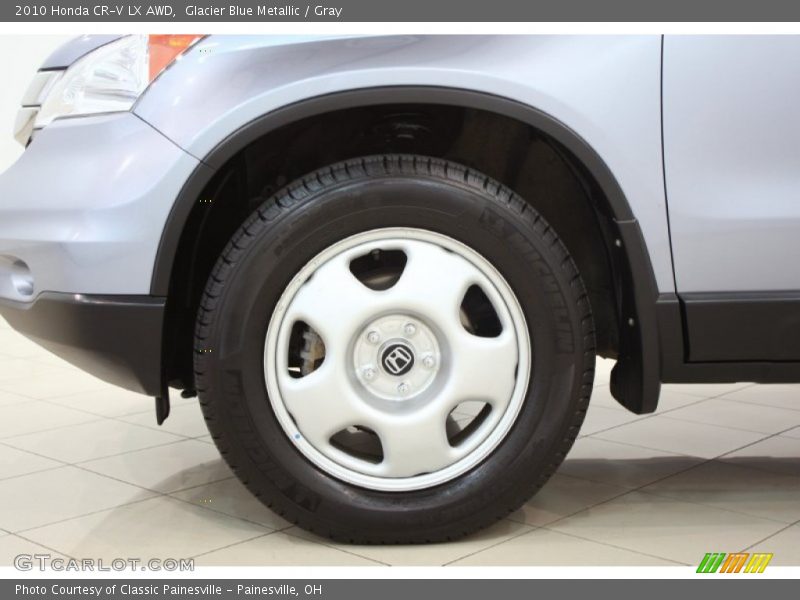 Glacier Blue Metallic / Gray 2010 Honda CR-V LX AWD