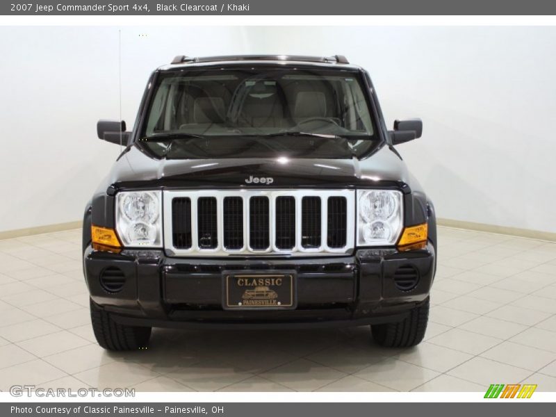 Black Clearcoat / Khaki 2007 Jeep Commander Sport 4x4