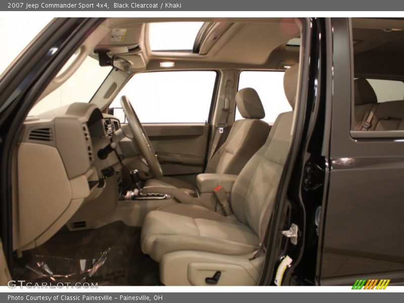 Black Clearcoat / Khaki 2007 Jeep Commander Sport 4x4