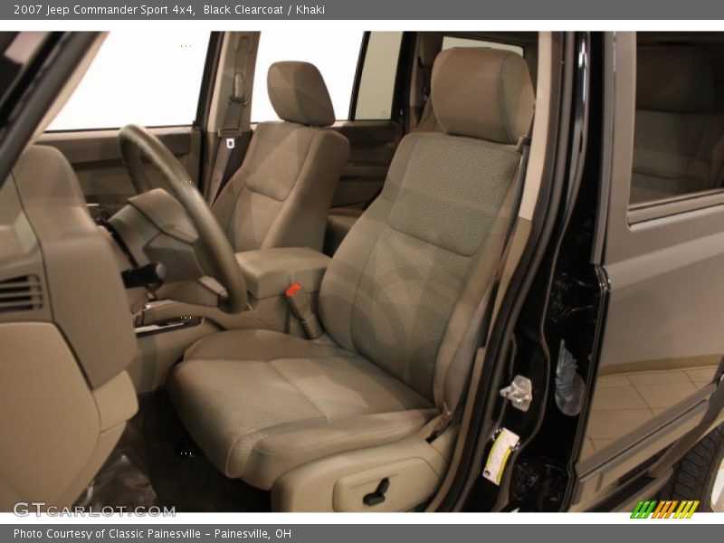 Black Clearcoat / Khaki 2007 Jeep Commander Sport 4x4