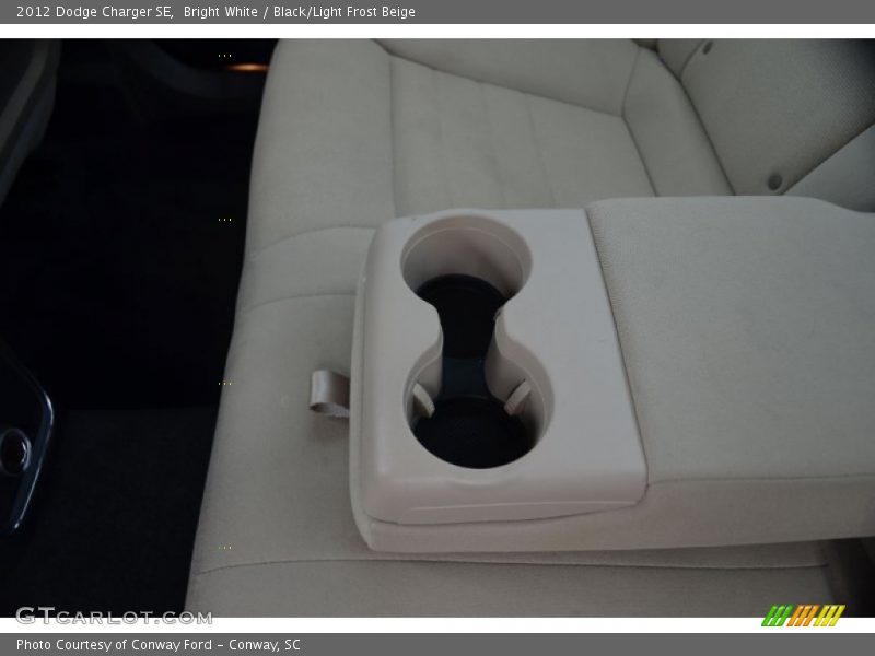 Bright White / Black/Light Frost Beige 2012 Dodge Charger SE