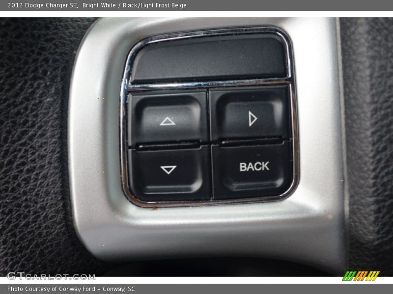 Bright White / Black/Light Frost Beige 2012 Dodge Charger SE