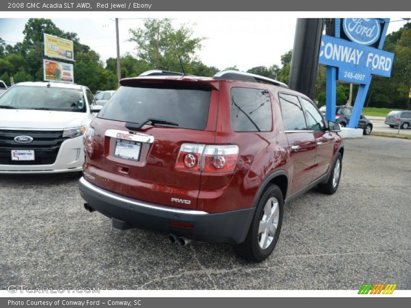 Red Jewel / Ebony 2008 GMC Acadia SLT AWD