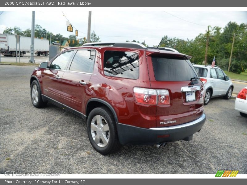 Red Jewel / Ebony 2008 GMC Acadia SLT AWD