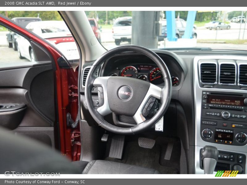 Red Jewel / Ebony 2008 GMC Acadia SLT AWD