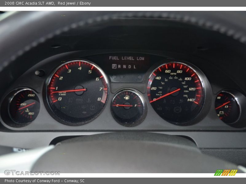 Red Jewel / Ebony 2008 GMC Acadia SLT AWD