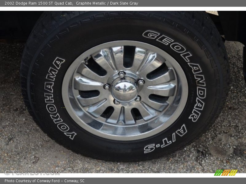 Graphite Metallic / Dark Slate Gray 2002 Dodge Ram 1500 ST Quad Cab