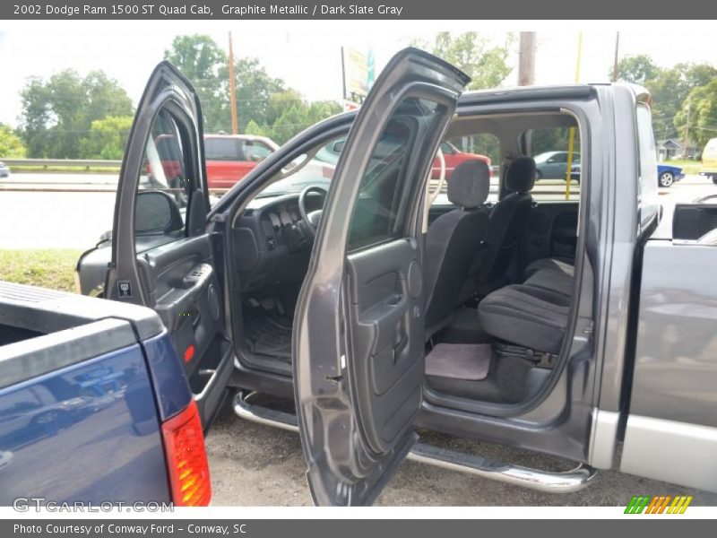 Graphite Metallic / Dark Slate Gray 2002 Dodge Ram 1500 ST Quad Cab