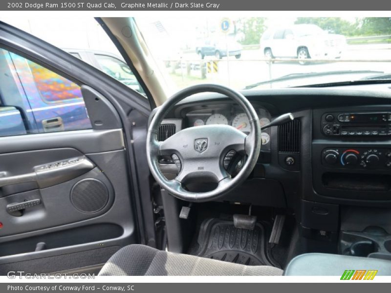 Graphite Metallic / Dark Slate Gray 2002 Dodge Ram 1500 ST Quad Cab