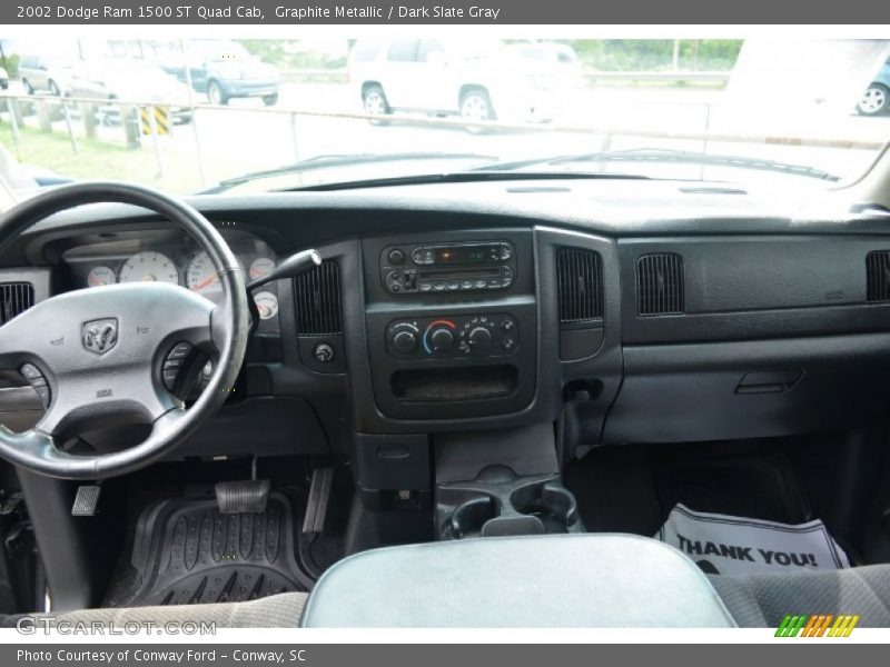 Graphite Metallic / Dark Slate Gray 2002 Dodge Ram 1500 ST Quad Cab
