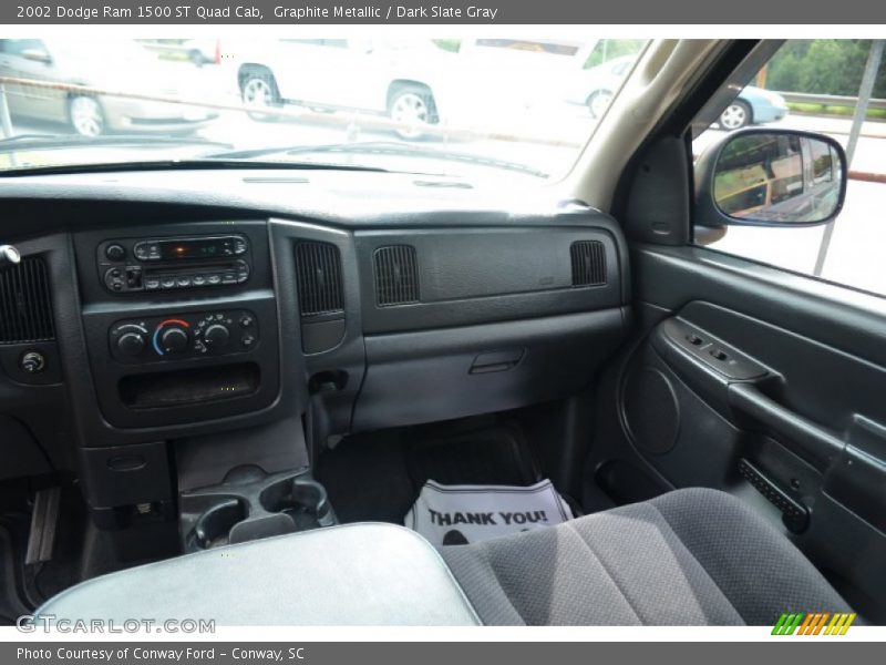 Graphite Metallic / Dark Slate Gray 2002 Dodge Ram 1500 ST Quad Cab