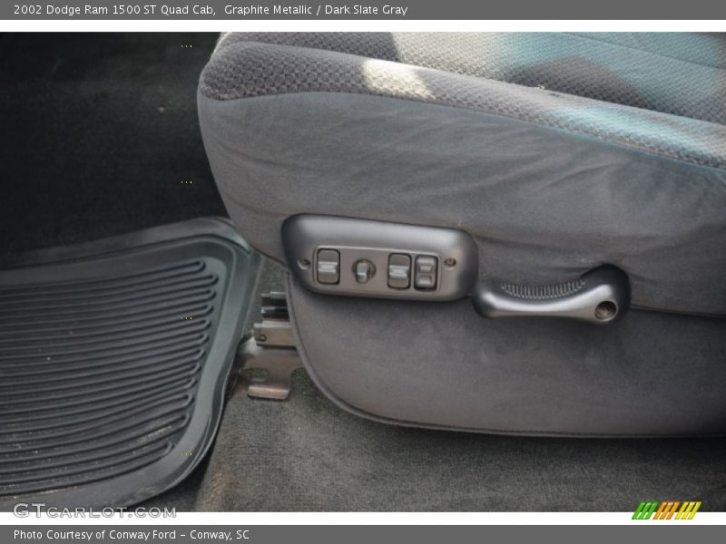 Graphite Metallic / Dark Slate Gray 2002 Dodge Ram 1500 ST Quad Cab