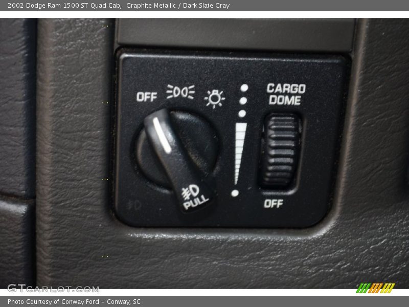 Graphite Metallic / Dark Slate Gray 2002 Dodge Ram 1500 ST Quad Cab