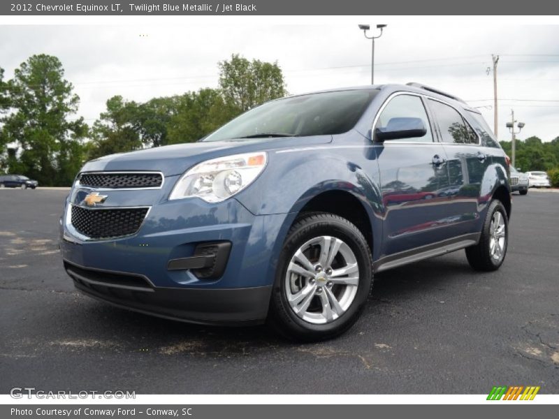 Twilight Blue Metallic / Jet Black 2012 Chevrolet Equinox LT