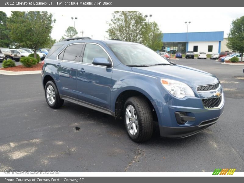 Twilight Blue Metallic / Jet Black 2012 Chevrolet Equinox LT