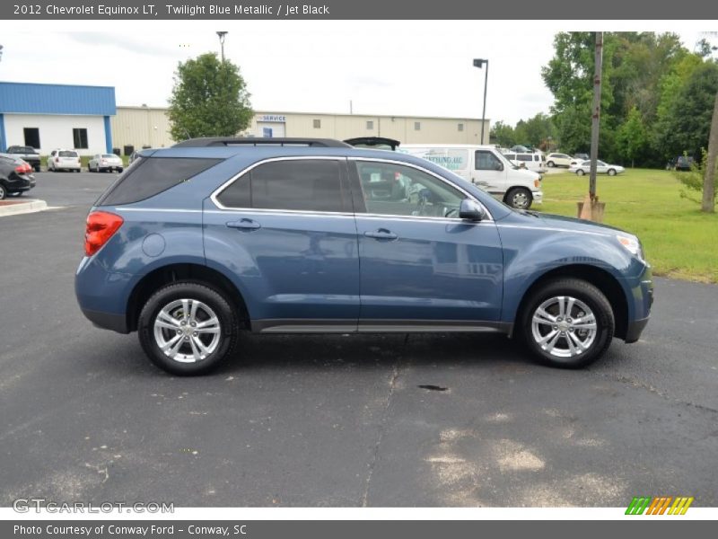 Twilight Blue Metallic / Jet Black 2012 Chevrolet Equinox LT