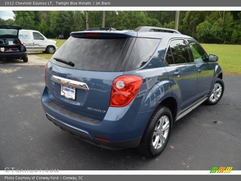 Twilight Blue Metallic / Jet Black 2012 Chevrolet Equinox LT