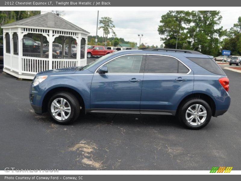 Twilight Blue Metallic / Jet Black 2012 Chevrolet Equinox LT