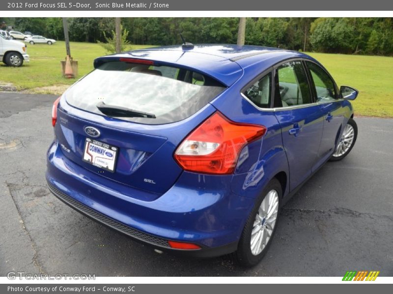 Sonic Blue Metallic / Stone 2012 Ford Focus SEL 5-Door