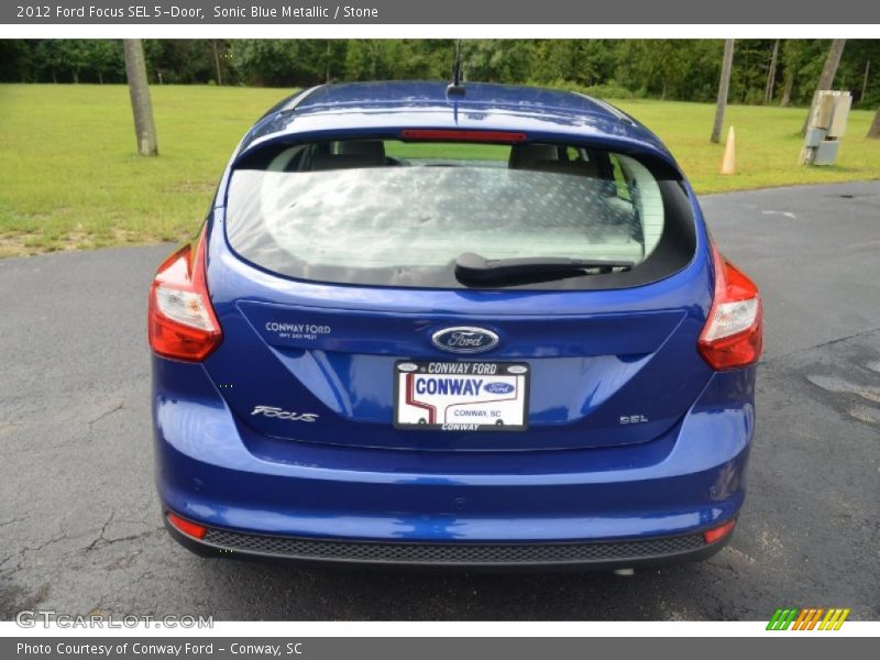 Sonic Blue Metallic / Stone 2012 Ford Focus SEL 5-Door