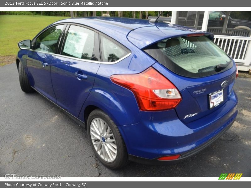 Sonic Blue Metallic / Stone 2012 Ford Focus SEL 5-Door