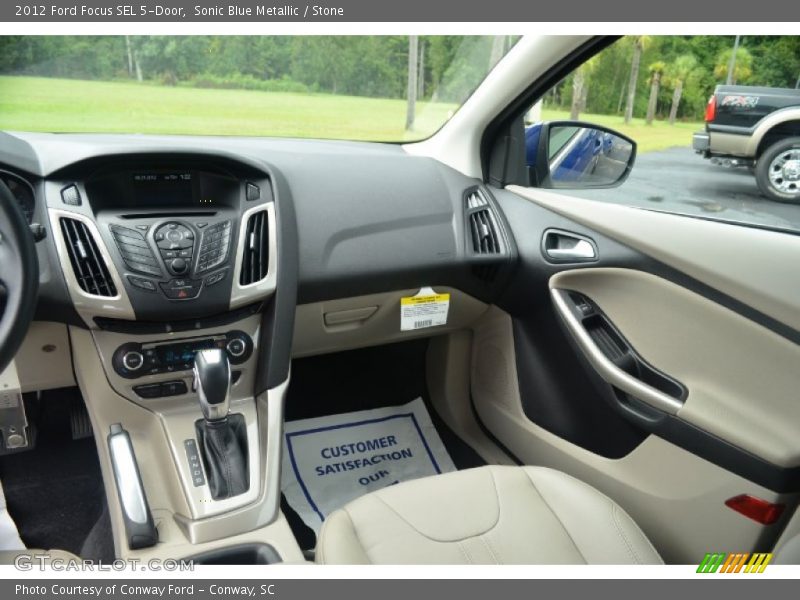 Sonic Blue Metallic / Stone 2012 Ford Focus SEL 5-Door